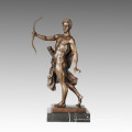 Mythe Bronze Sculpture Soleil Dieu Apollo Décoration Statue en laiton TPE-689
